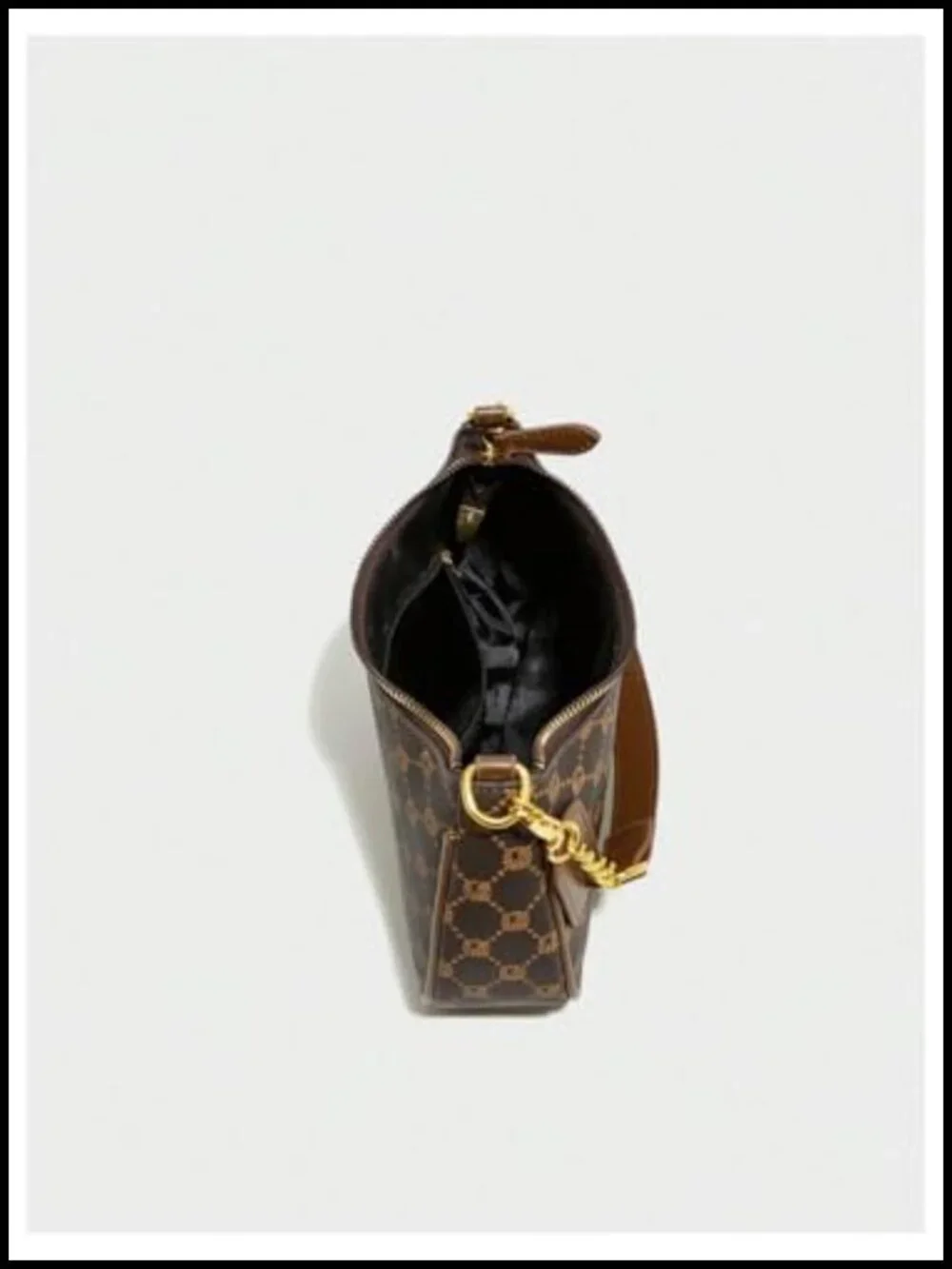 PU Leather Small Hobo Clutch Purse Crossbody Gold Chain Handbag